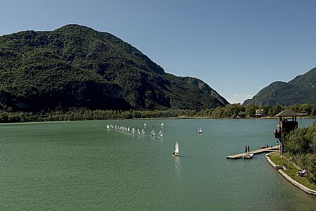 Mini Yacht race at Cavazzo lake